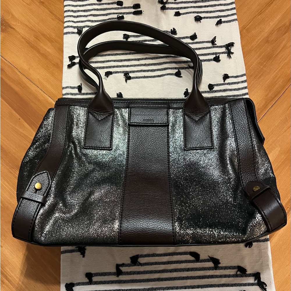 Fossil Metalic Gunmetal Purse